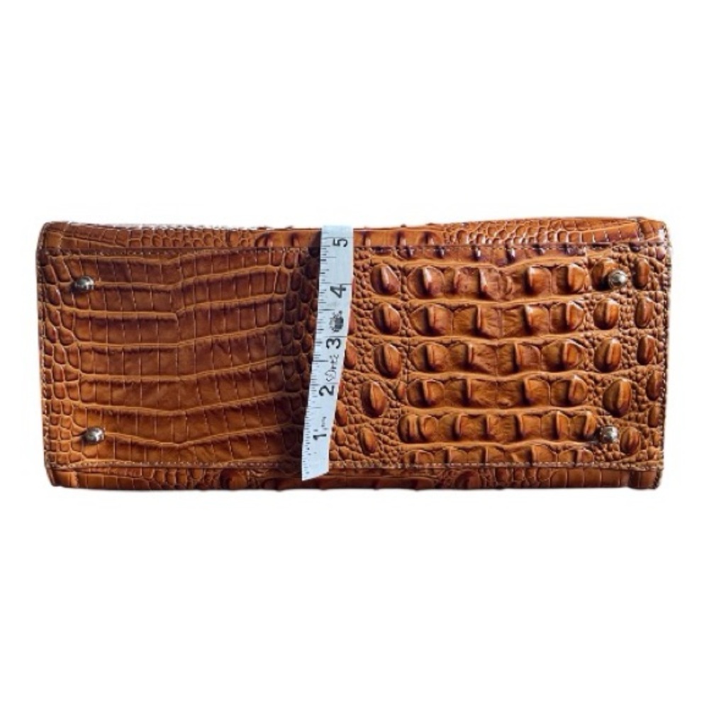 Brahmin Tia Pecan Crocodile Embossed Leather Tote Bag - Picture 8 of 16